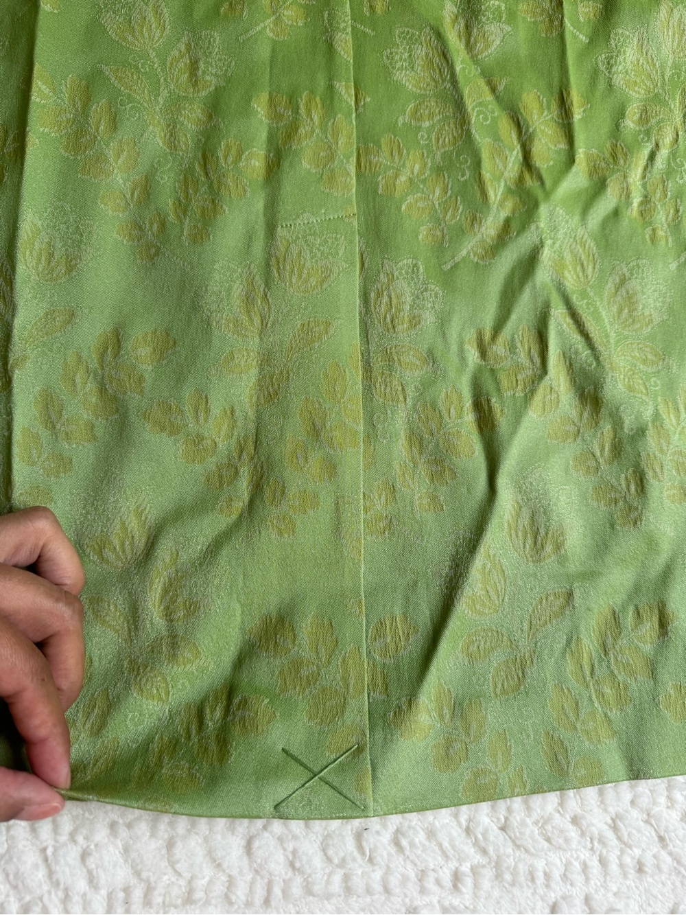 Tuckernuck Romy Midi Dress Tuileries Vine Green Stretch Jacquard Sheath Size 8 - Picture 8 of 13
